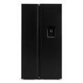 Kogan 631L Side by Side Fridge with Water Dispenser (Black Stainless Steel)