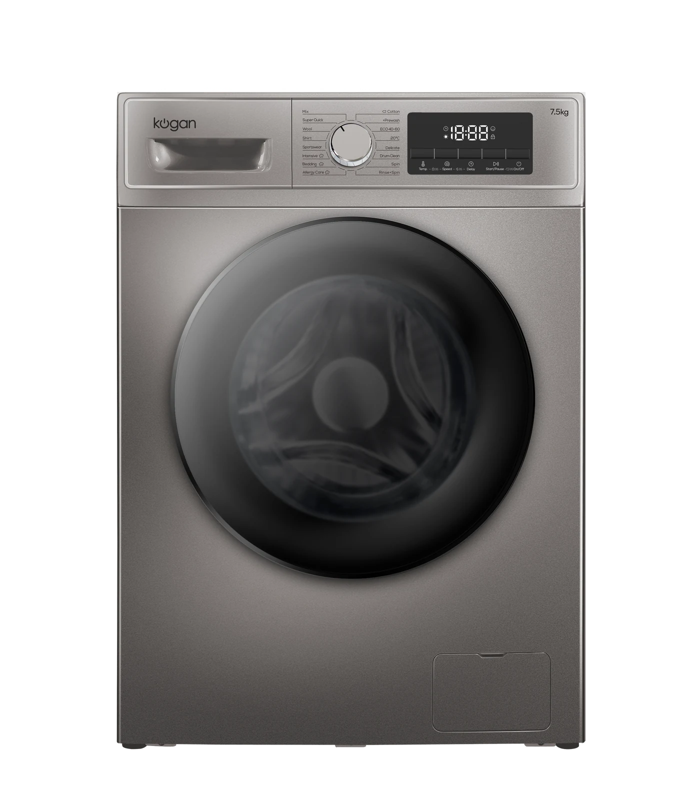 Kogan 7.5kg Front Load BLDC Inverter Washing Machine (Graphite)