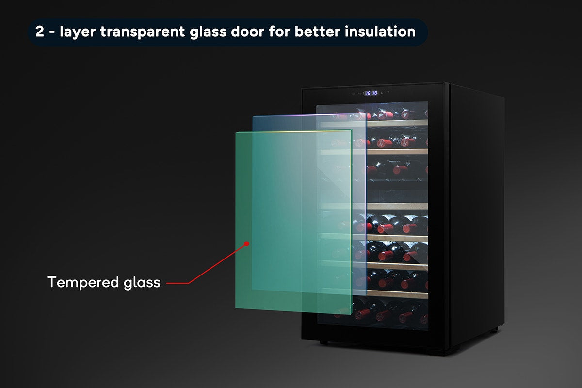 Kogan 52 Bottle Dual Zone Wine Fridge