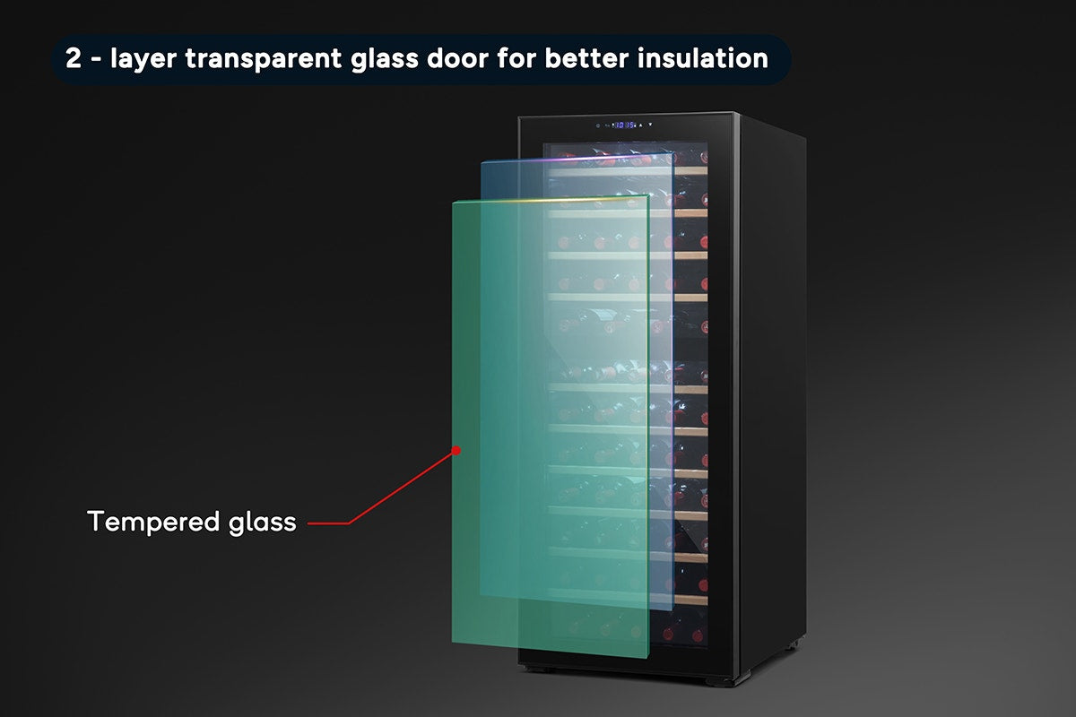 Kogan 80 Bottle Dual Zone Wine Fridge