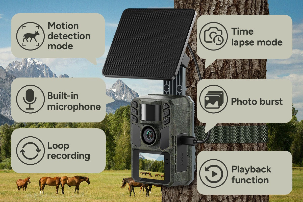 Kogan 4K 48MP Solar Trail Camera and Wildlife Game Camera