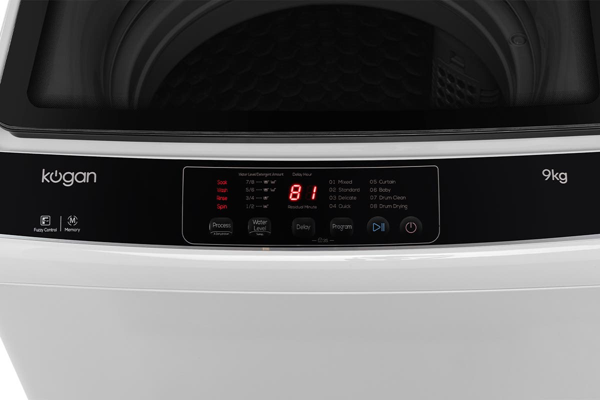 Kogan 9kg Top Load Washing Machine (Grey)