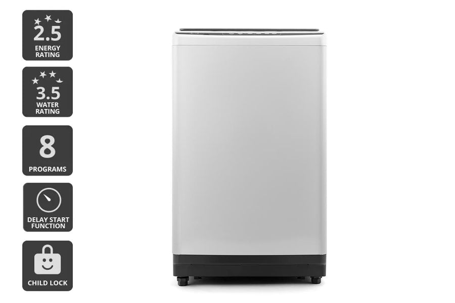 Kogan 9kg Top Load Washing Machine (Grey)