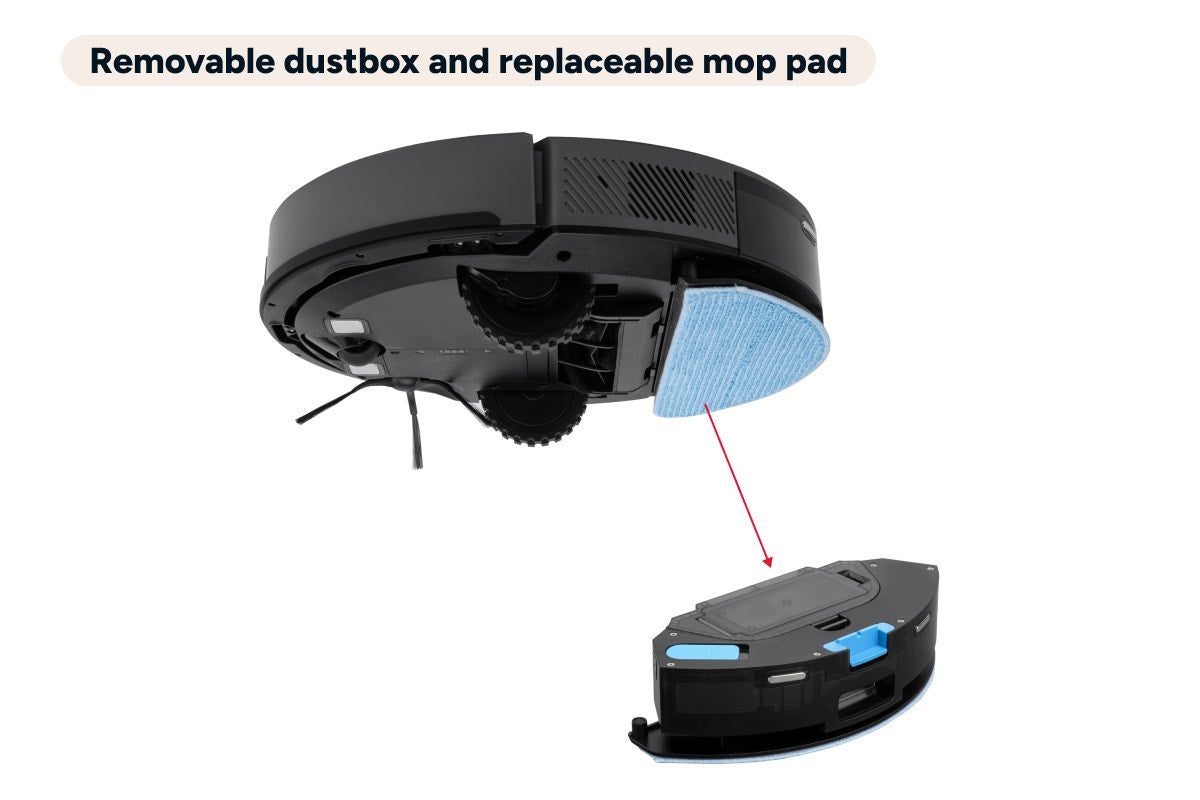Kogan SmarterHome™ LX16 Pro Robot Vacuum Cleaner and Mop with Auto-Empty Dock (Graphite)