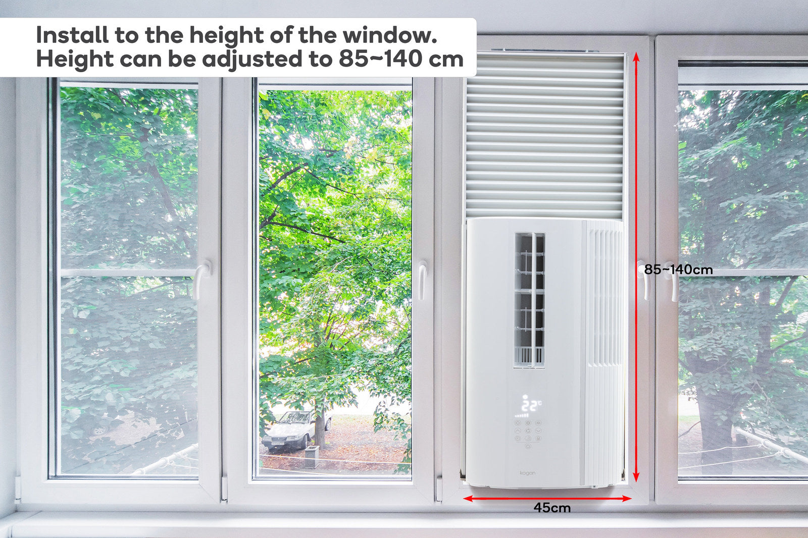 Kogan 1.75kW Vertical Window Wall Air Conditioner - SuperSaverAU - view 6