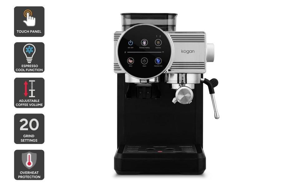 Kogan Espresso Touch Coffee Machine with Grinder