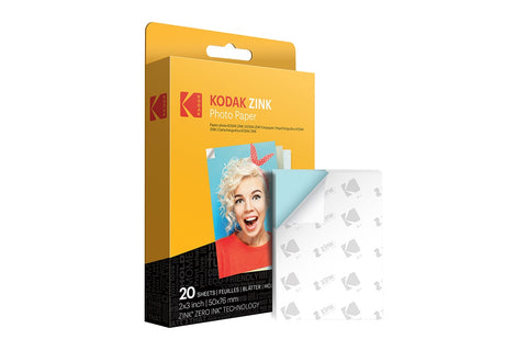 Kodak ZINK 2x3" Media Paper (20 Sheets)