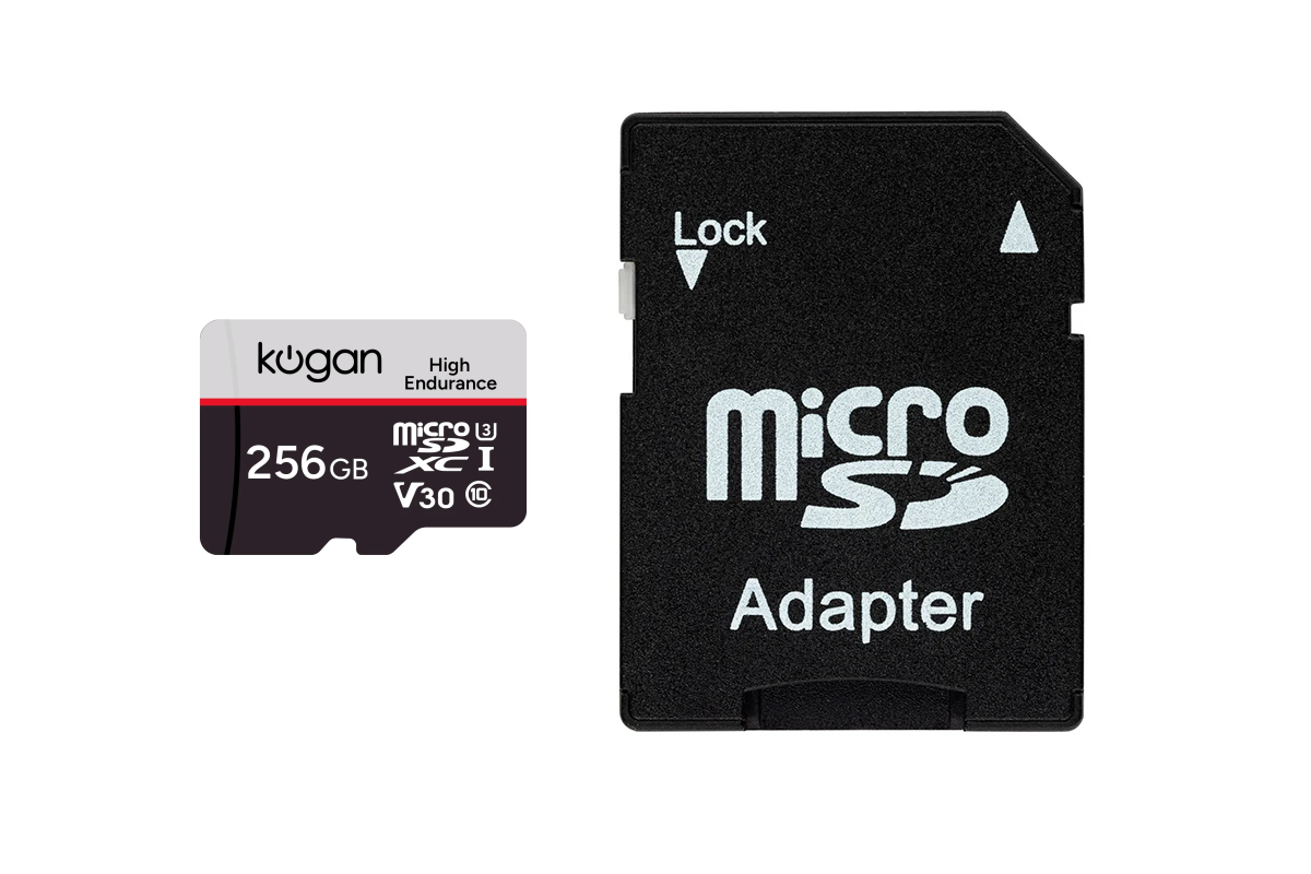 Kogan High Endurance 256GB SDXC A2 V30 Micro SD Card