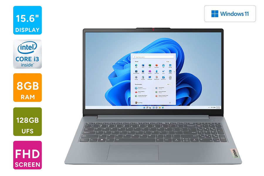 Lenovo IdeaPad Slim 3i 15.6" Full HD Core i3-N305 Laptop (8GB, 128GB, 82XB00C2US)