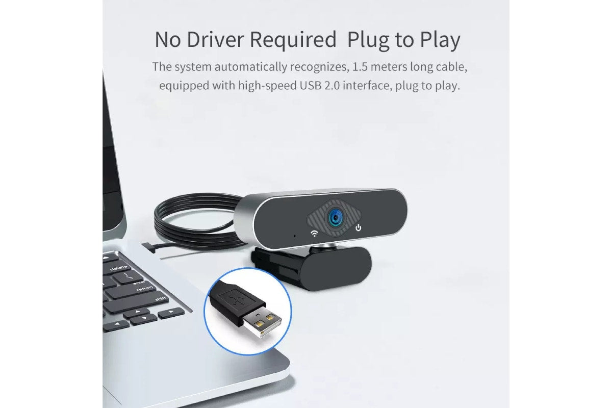 Xiaovv Full HD 1080p Webcam with Noise Cancelling Microphone