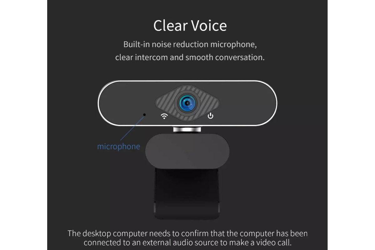Xiaovv Full HD 1080p Webcam with Noise Cancelling Microphone