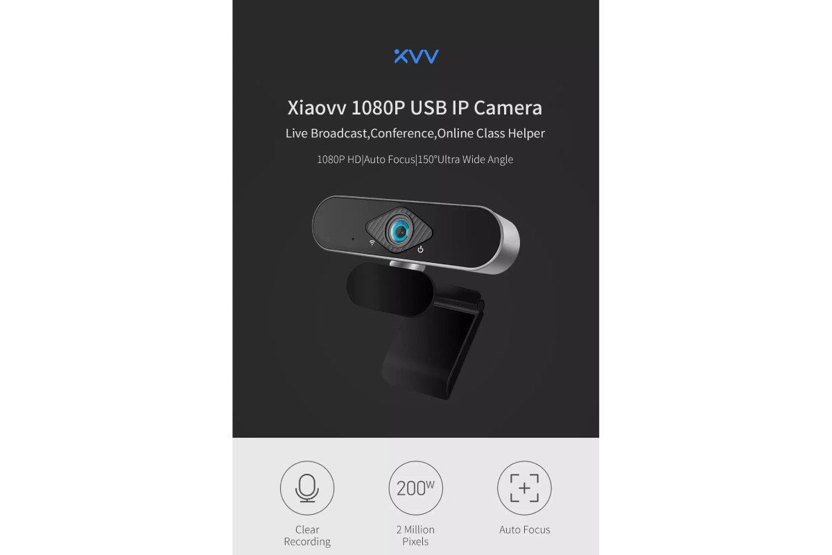 Xiaovv Full HD 1080p Webcam with Noise Cancelling Microphone
