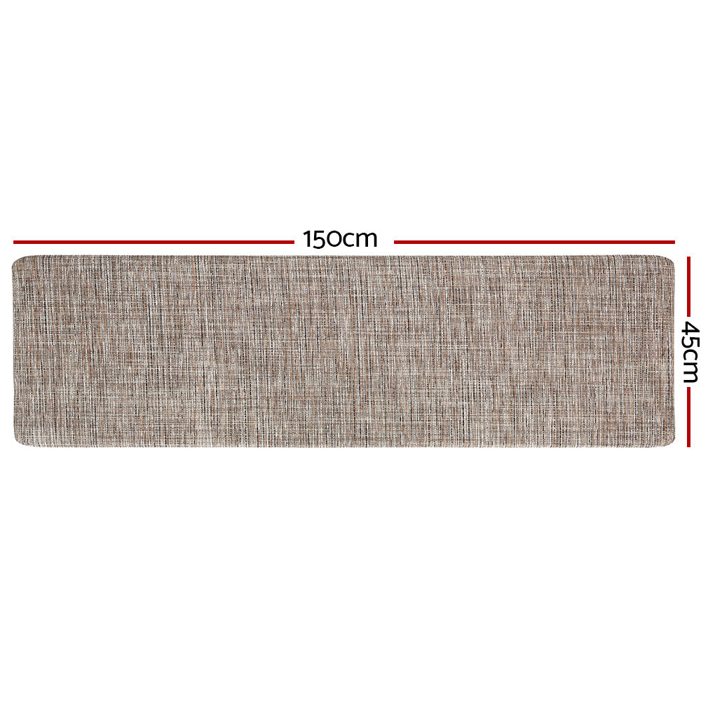 Artiss Kitchen Mat 45x150cm Non-slip Textilene Floor Rug with 10mm Cushioning