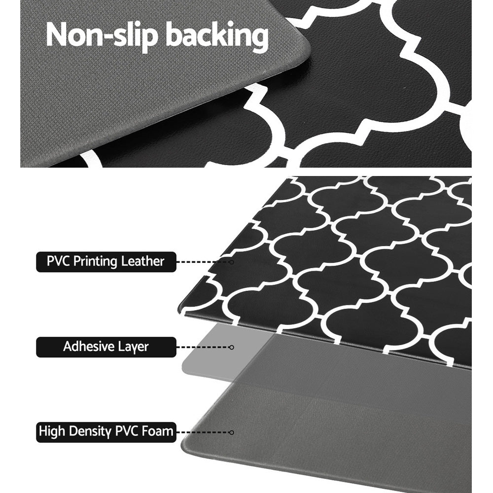 Artiss Kitchen Mat Non-slip 45x75cm PVC Floor Rug with 5mm Cushioning Support - SuperSaverAU - view 6