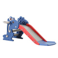 Keezi Kids Slide Set Basketball Hoop Outdoor Playground Toy Dragon 90cm Blue - SuperSaverAU - view 1