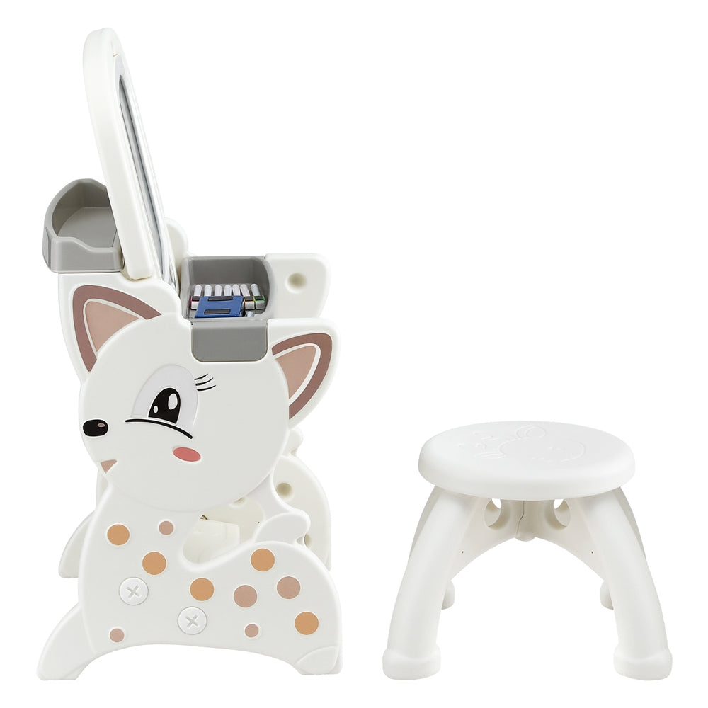 Keezi 2-in-1 Kids Desk and Stool Set with LCD Writing Tablet - SuperSaverAU - view 3