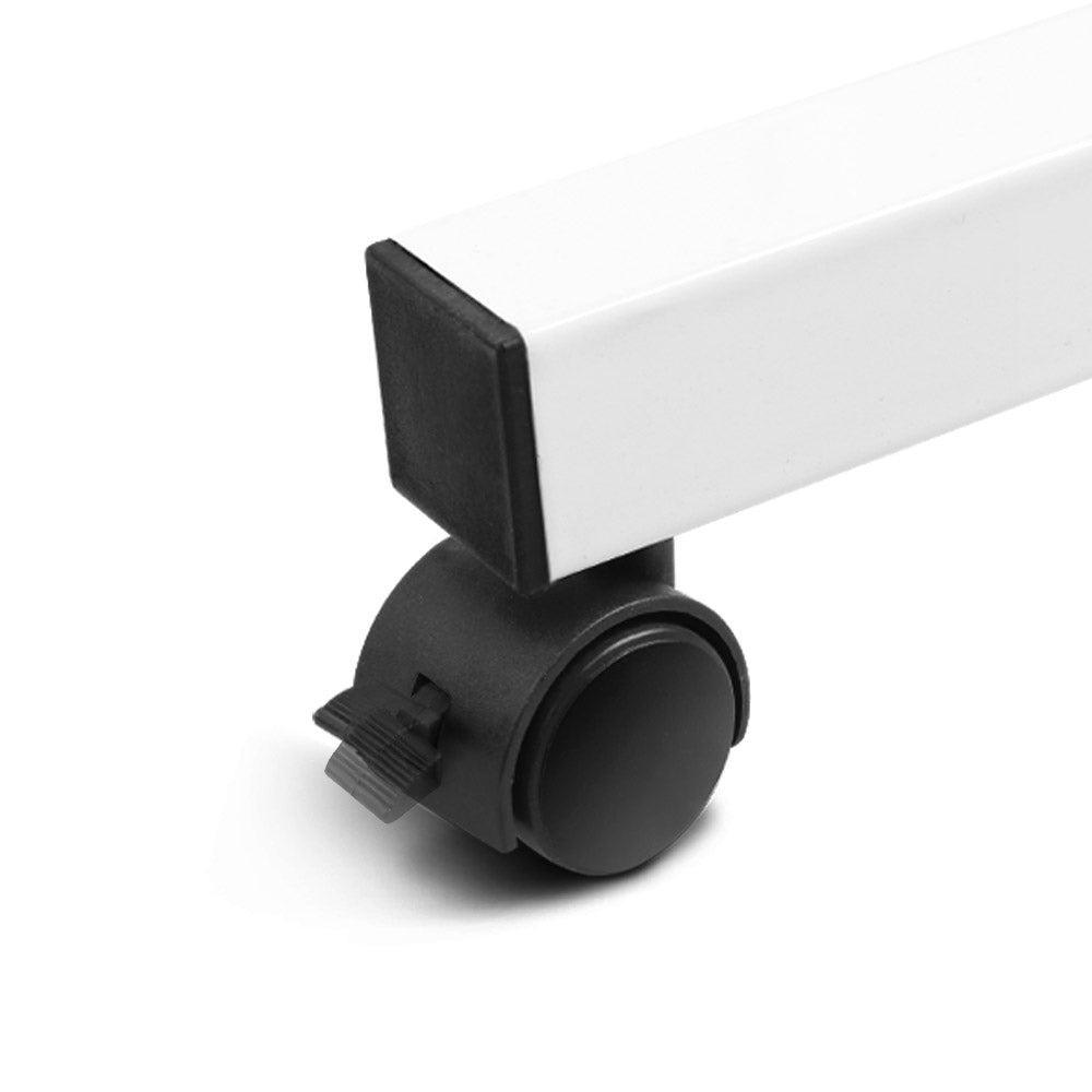 Artiss Mobile Laptop Desk with Adjustable Height & Casters - Light Wood