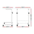 Artiss Laptop Desk Table Adjustable 60CM White - SuperSaverAU - view 2
