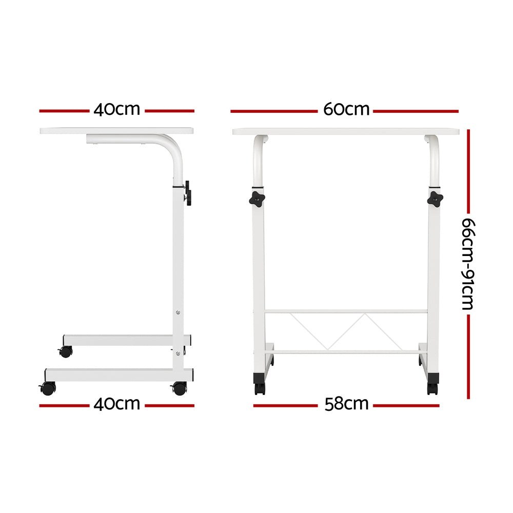 Artiss Laptop Desk Table Adjustable 60CM White - SuperSaverAU - view 2
