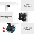 Artiss Laptop Desk Table Adjustable 60CM White - SuperSaverAU - view 6