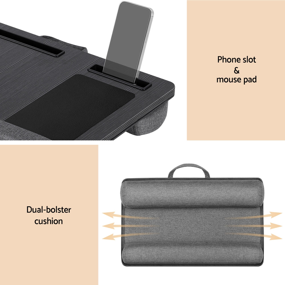 Artiss Lap Desk Laptop DeskS Portable w/ Wrist-rest Phone Slot Mouse Pad 55CM - SuperSaverAU - view 6