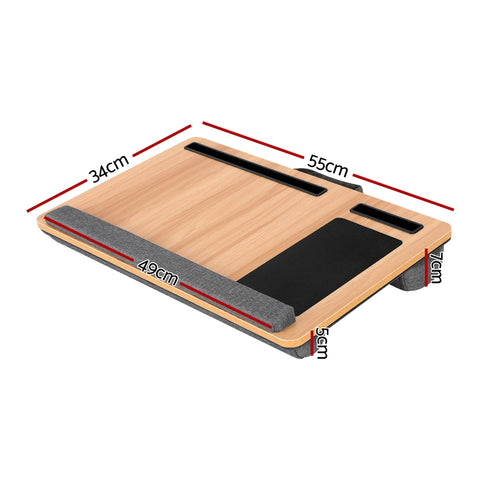 Artiss Lap Desk Laptop Desks Portable w/ Wrist-rest Phone Slot Mouse Pad 55CM - SuperSaverAU - view 2
