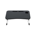 Artiss Black Foldable Laptop Desk Table with Cup Holder