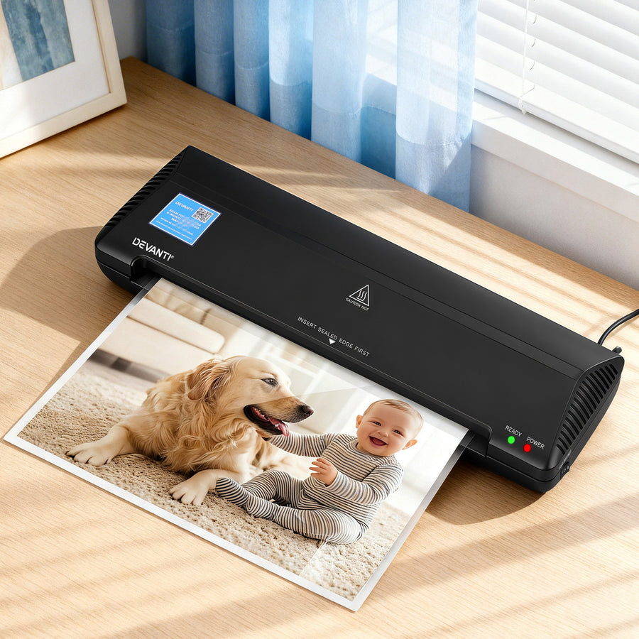 Devanti A3 Laminator Machine – Black Hot & Cold Lamination