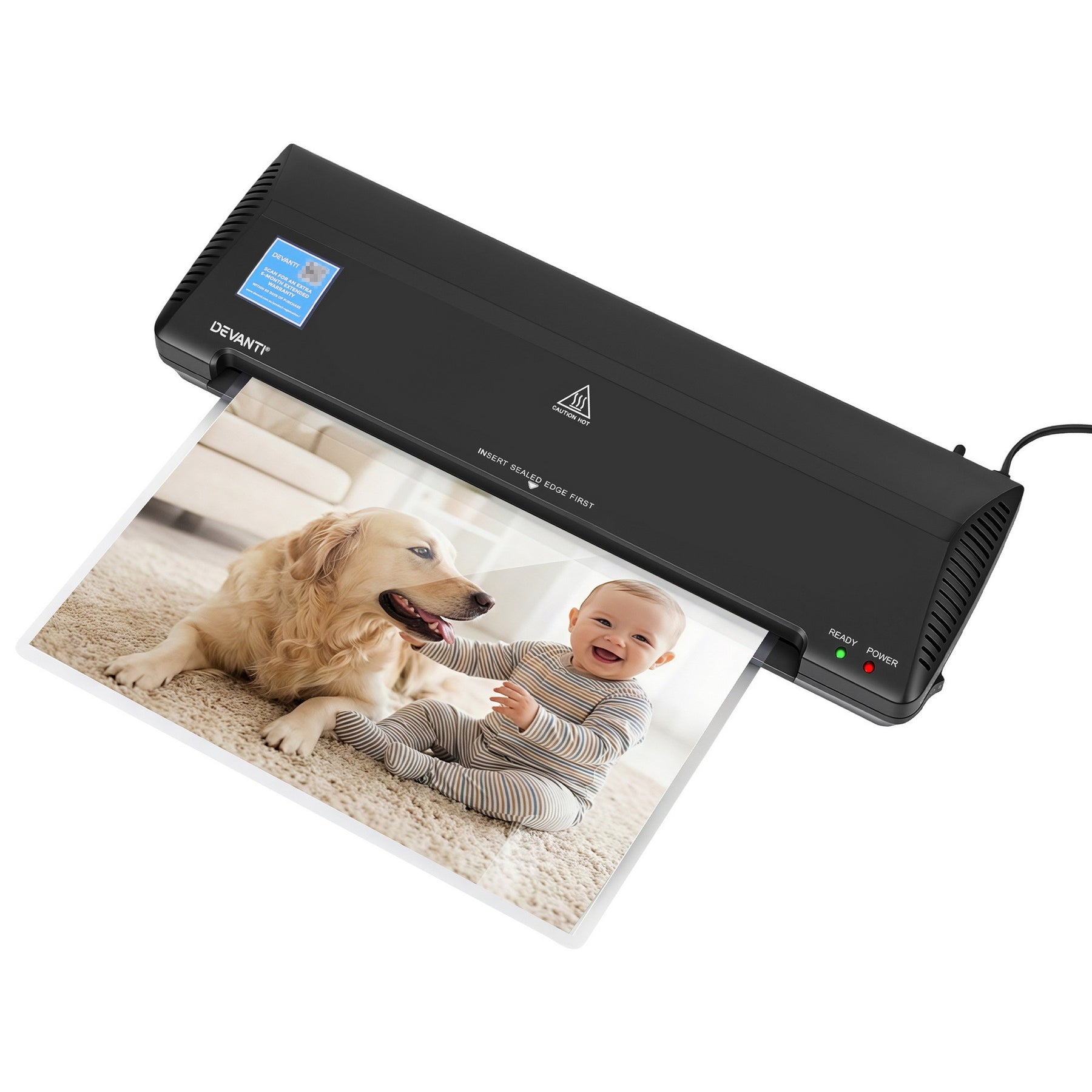 Devanti A3 Laminator Machine – Black Hot & Cold Lamination