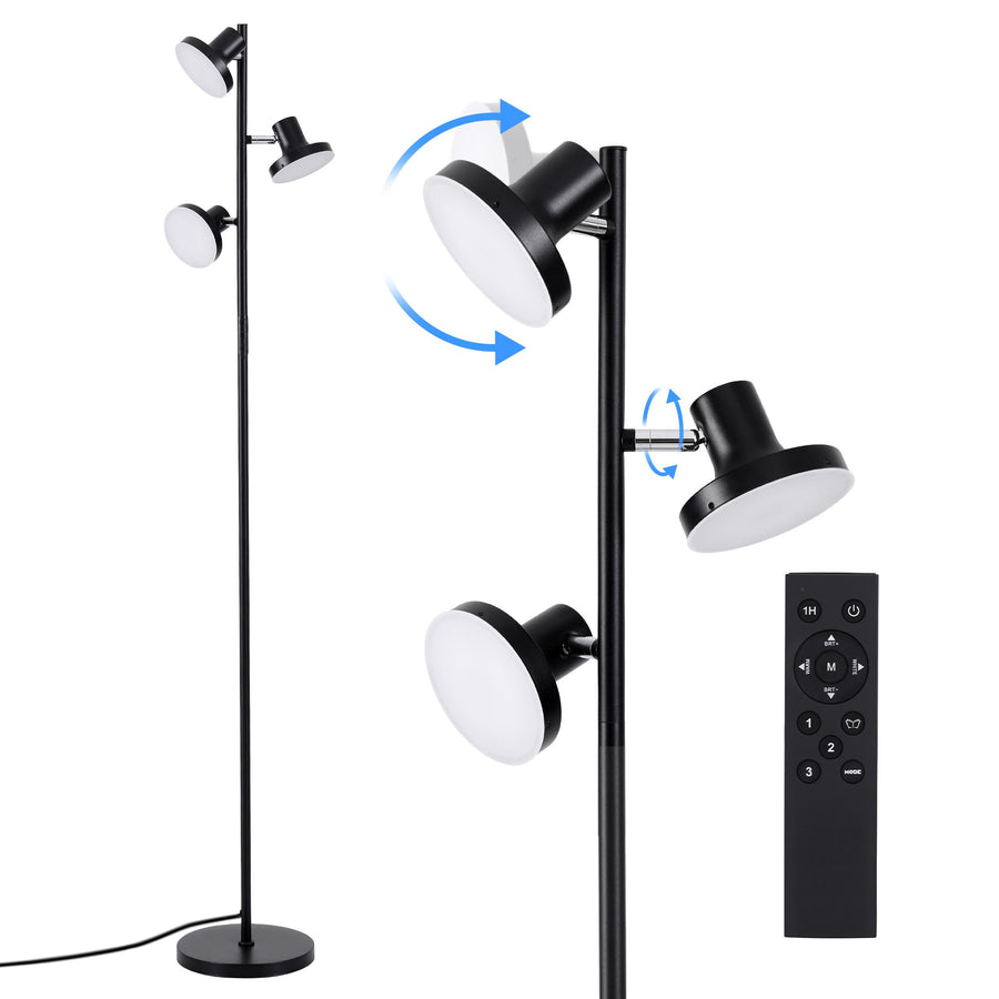 Artiss 3-Head RGB LED Floor Lamp with Remote