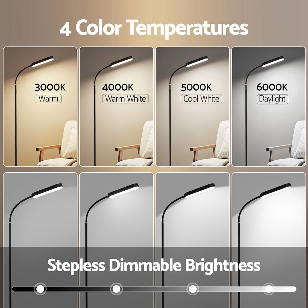 Artiss LED Floor Lamp 174cm with Remote Control, Adjustable Brightness & Color Temperature - SuperSaverAU - view 3