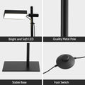 Artiss LED Floor Lamp 170cm, 12W Adjustable Height & 360° Rotating Light Head - SuperSaverAU - view 5