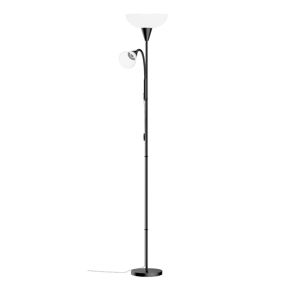 Artiss Floor Lamp 180cm Black Metal with Adjustable Child Light for Living Room - SuperSaverAU - view 2