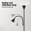Artiss Floor Lamp 180cm Black Metal with Adjustable Child Light for Living Room - SuperSaverAU - view 3