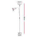Artiss Floor Lamp 180cm Silver, Adjustable Child Light Pole, Easy Assembly - SuperSaverAU - view 2