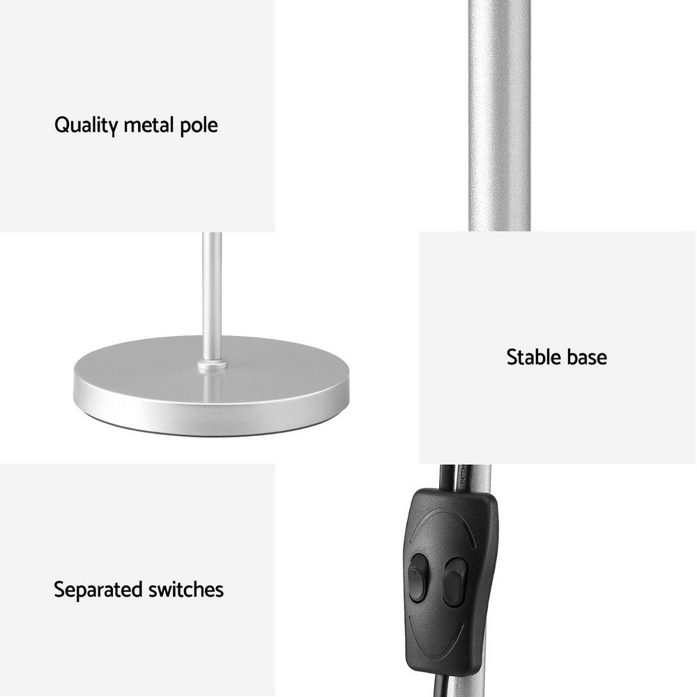 Artiss Floor Lamp 180cm Silver, Adjustable Child Light Pole, Easy Assembly - SuperSaverAU - view 6