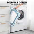 Artiss Foldable Laundry Basket – Blue & White with Non-Slip Handles