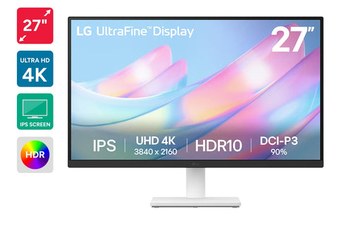 LG UltraFine 27" UHD 4K IPS Office Monitor (27US500-W)