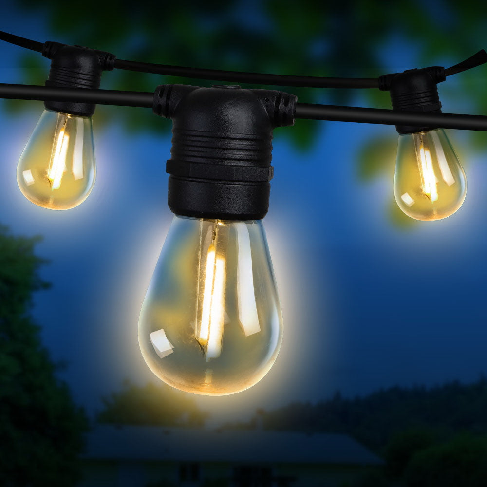 23m LED Festoon String Lights Christmas Decorations Wedding Party Outdoor Garden - SuperSaverAU - view 6