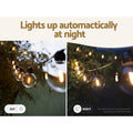 17m Solar Festoon Lights Outdoor LED String Light Wedding Christmas Party - SuperSaverAU - view 5