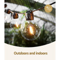 17m Solar Festoon Lights Outdoor LED String Light Wedding Christmas Party - SuperSaverAU - view 6