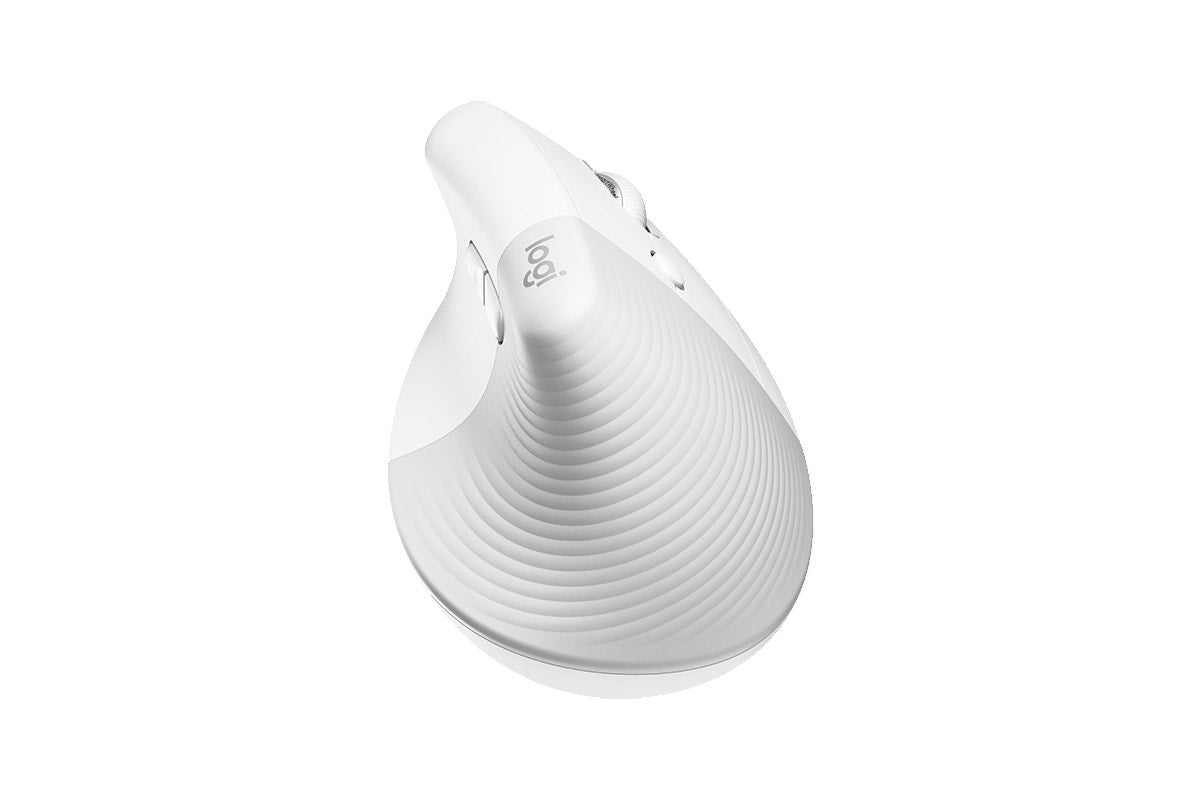 Logitech Lift Vertical Ergonomic Mouse (Mac, Pale Grey)