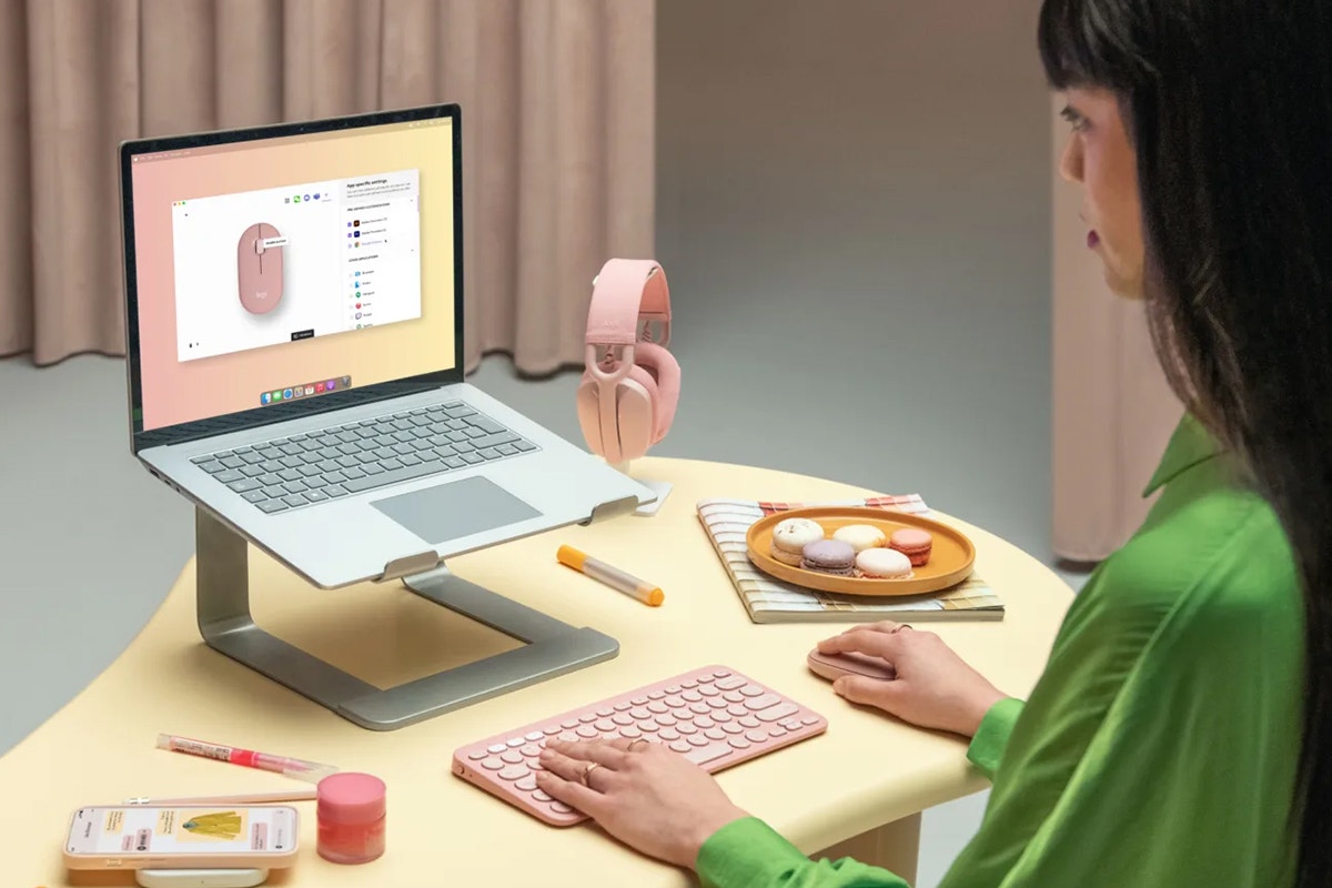 Logitech M350s Pebble 2 Wireless Mouse (Rose)