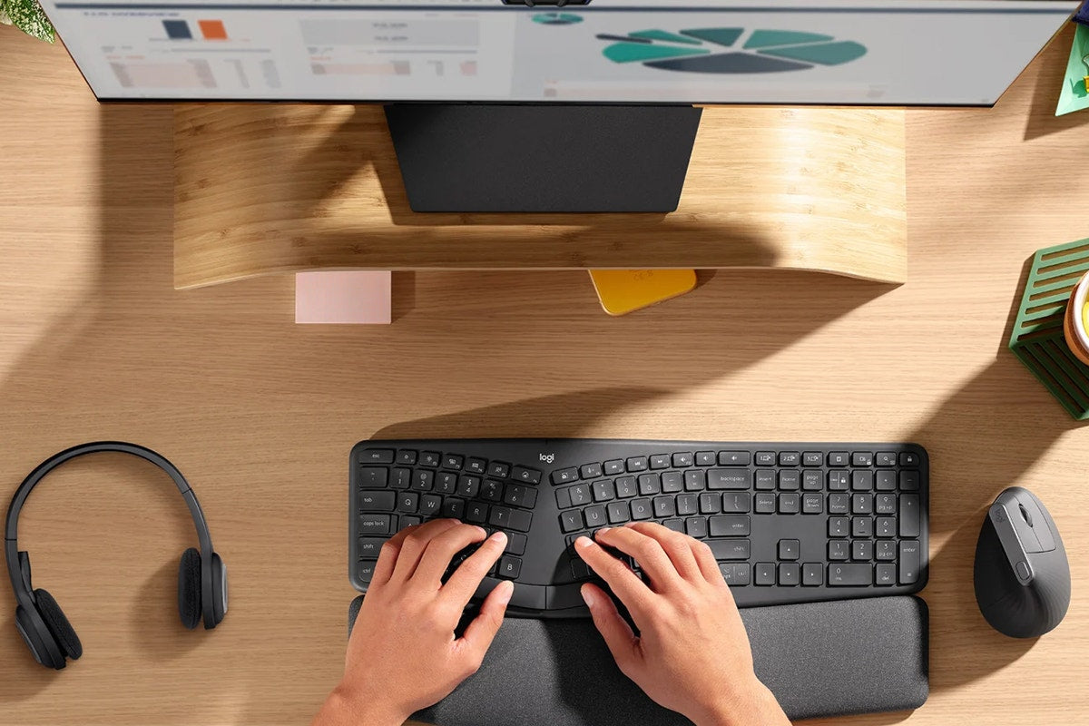 Logitech K860 Ergo Wireless Keyboard (Graphite)