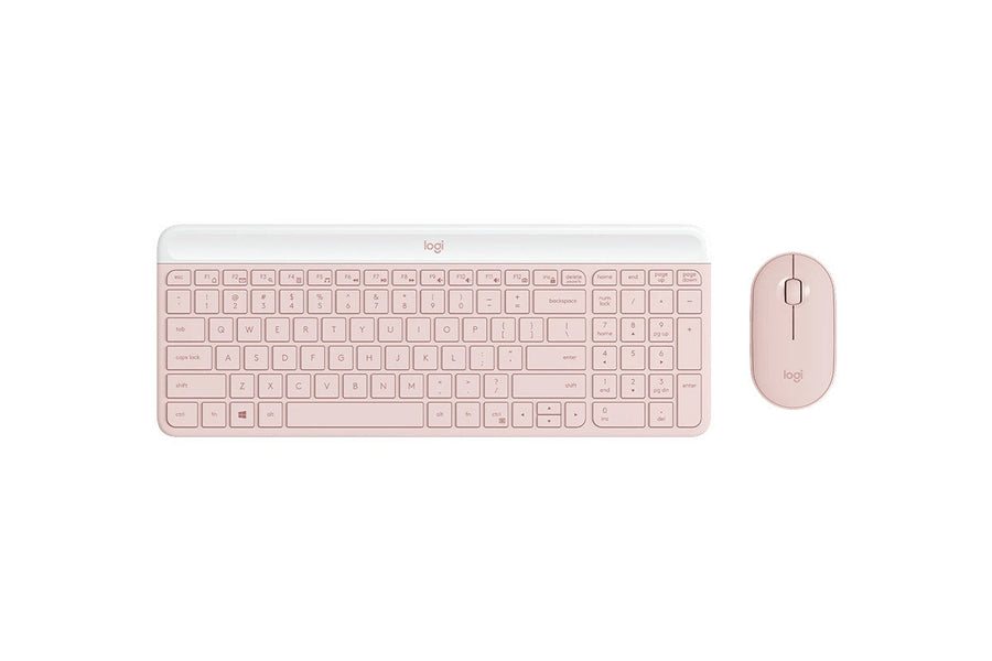 Logitech MK470 Slim Wireless Keyboard and Mouse Combo (Rose)