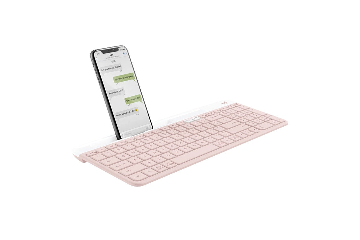 Logitech K580 Slim Multi-Device Wireless Keyboard (Rose)