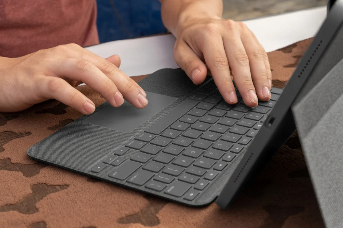 Logitech Combo Touch Case for iPad (10th Gen, Grey)