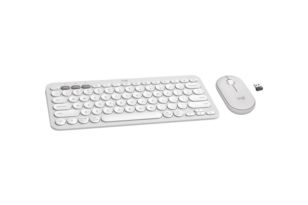 Logitech Pebble 2 Wireless Keyboard and Mouse Combo (White)