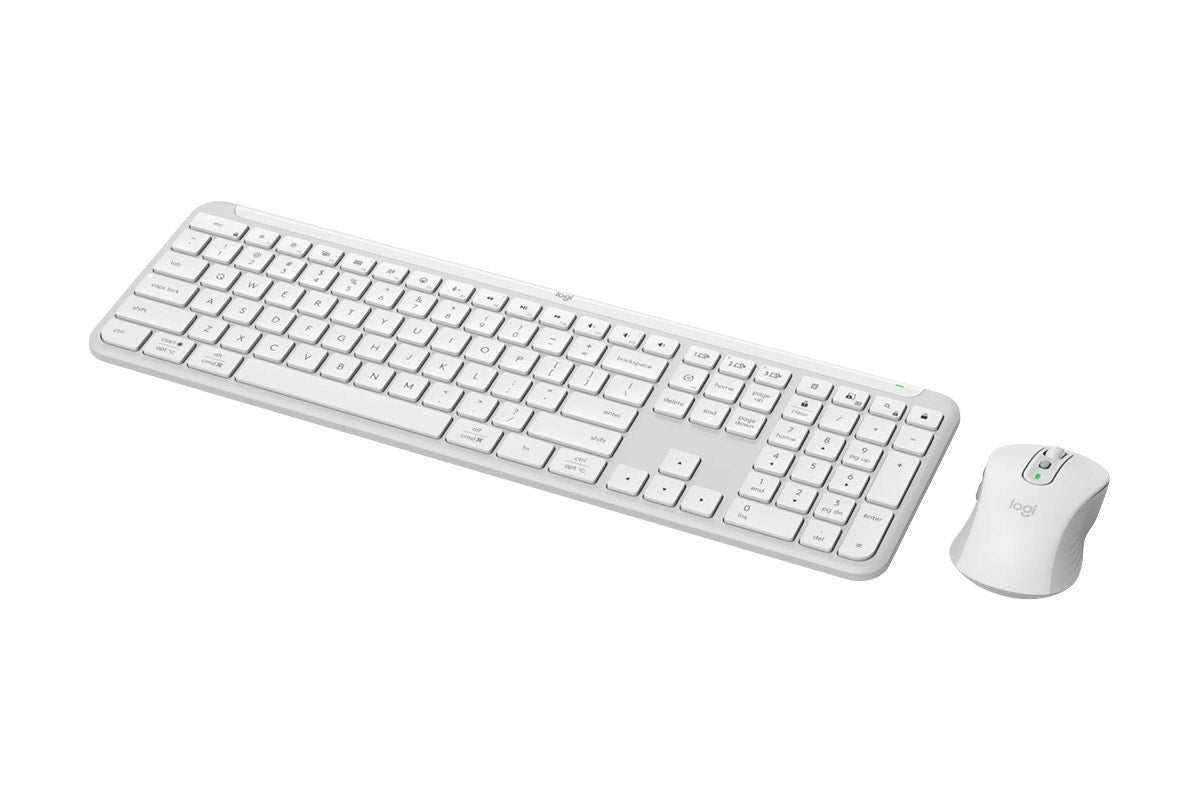Logitech MK950 Signature Slim Wireless Keyboard and Mouse Combo (Off White)