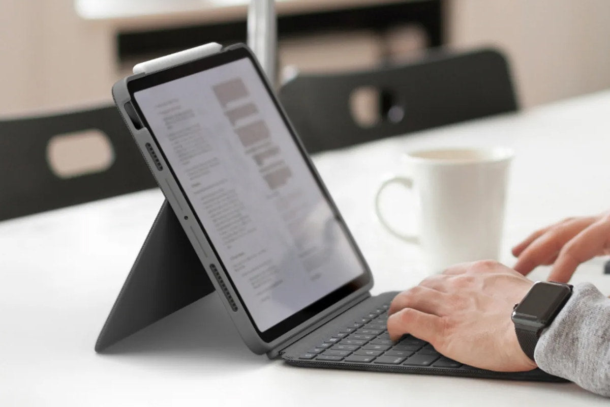Logitech Combo Touch Keyboard Case for iPad Air 11" (4th & 5th Gen, Grey)